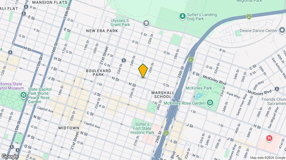 2522 G St Map and Location Details