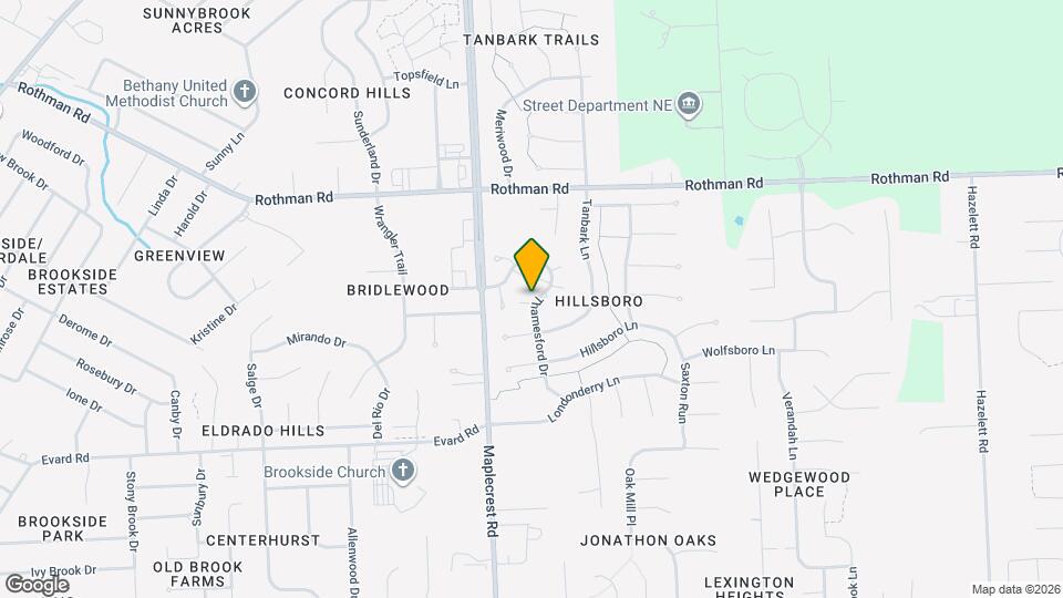 7045 Thamesford Dr Map and Location Details
