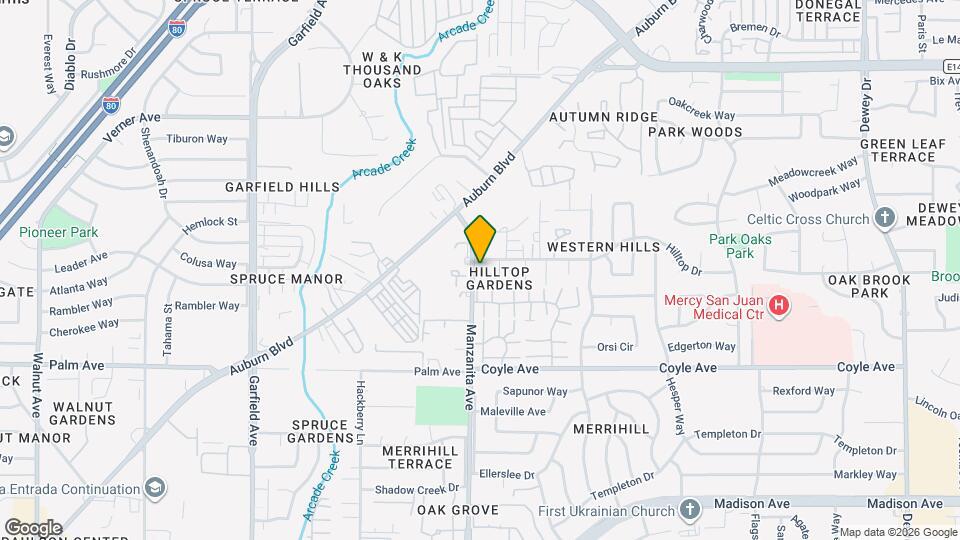 5712-5714 Manzanita Ave Map and Location Details