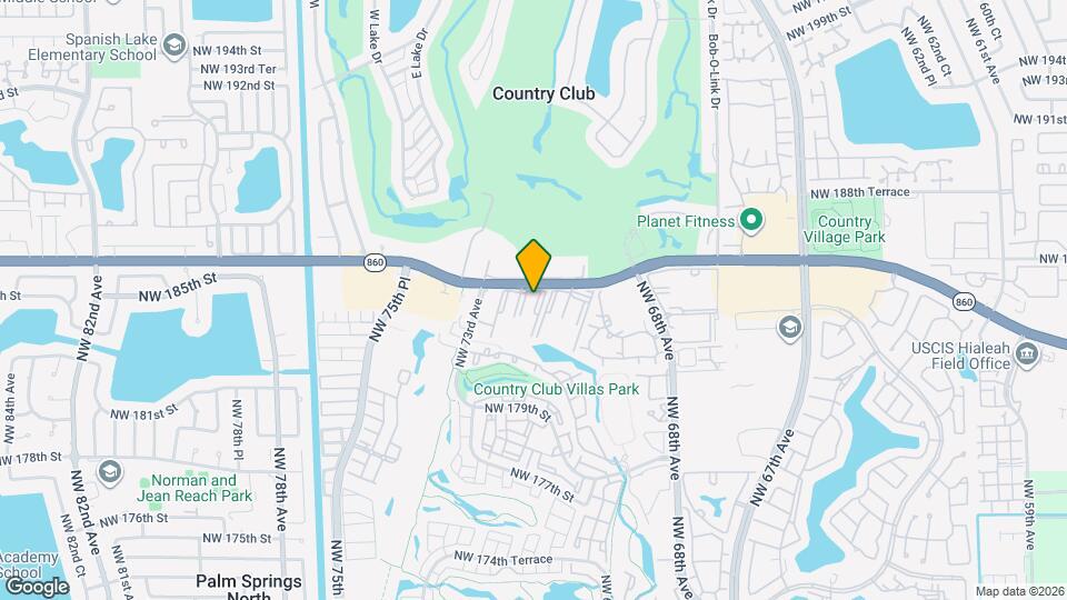 6980 NW 186th St, Unit 3-126 Map and Location Details