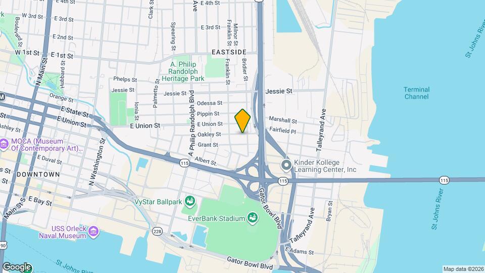 1246 Oakley St Map and Location Details