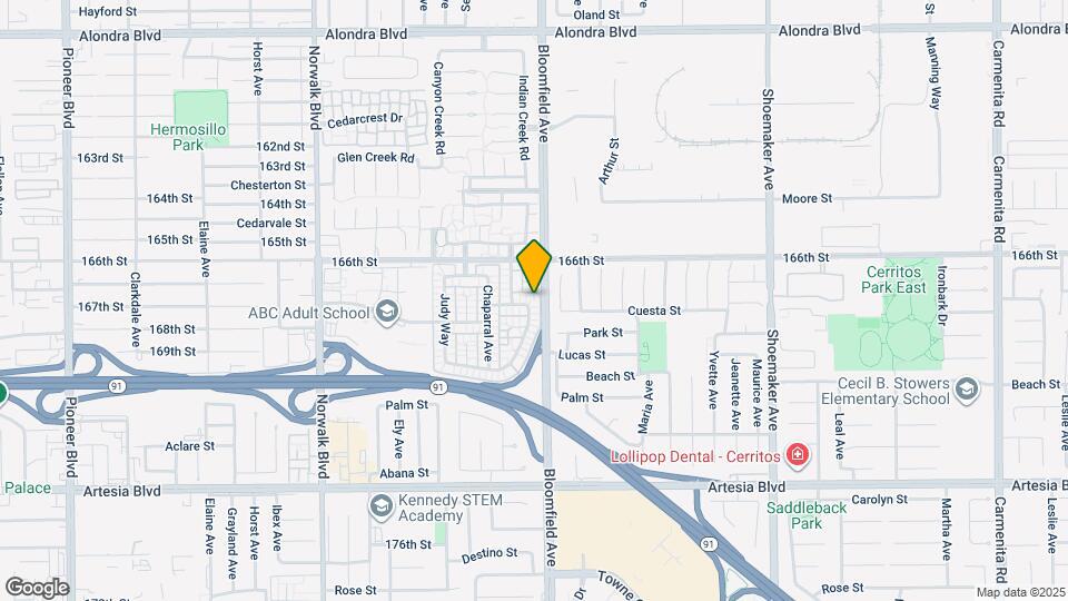 16806 Sierra Vista Way Map and Location Details