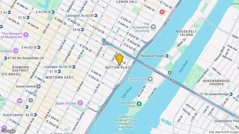 442 E 57th St Map and Location Details