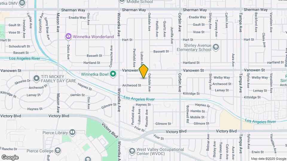 19924 Welby Way Map and Location Details