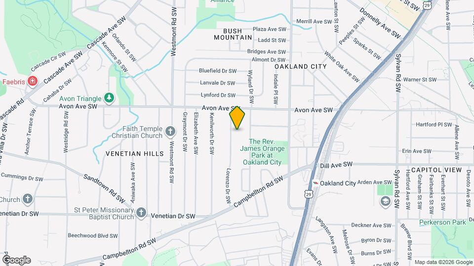 1262 Lorenzo Dr SW Map and Location Details