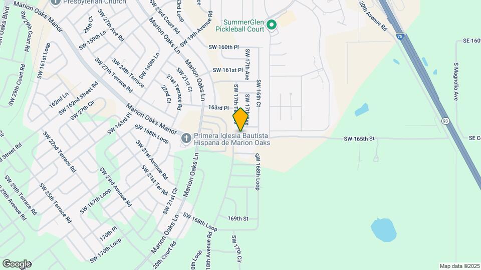 121 Marion Oaks Manor Mapa y Detalles de la Ubicación