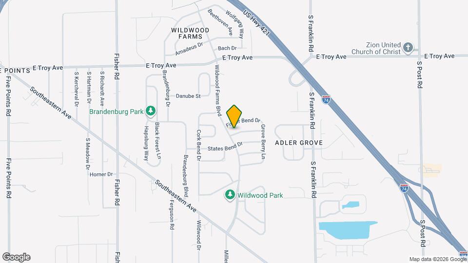 8016 Grove Berry Way Mapa y Detalles de la Ubicación