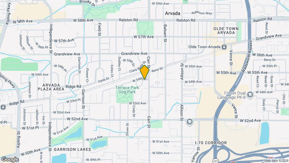 5416 Cody St Map and Location Details