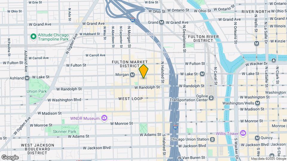 168 N Peoria St Map and Location Details