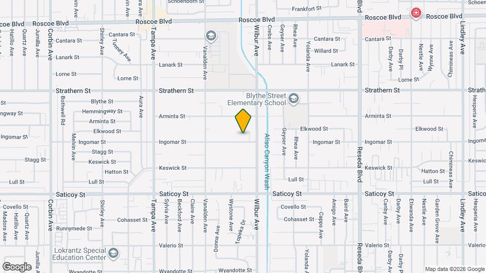 18931 Ingomar St Mapa y Detalles de la Ubicación