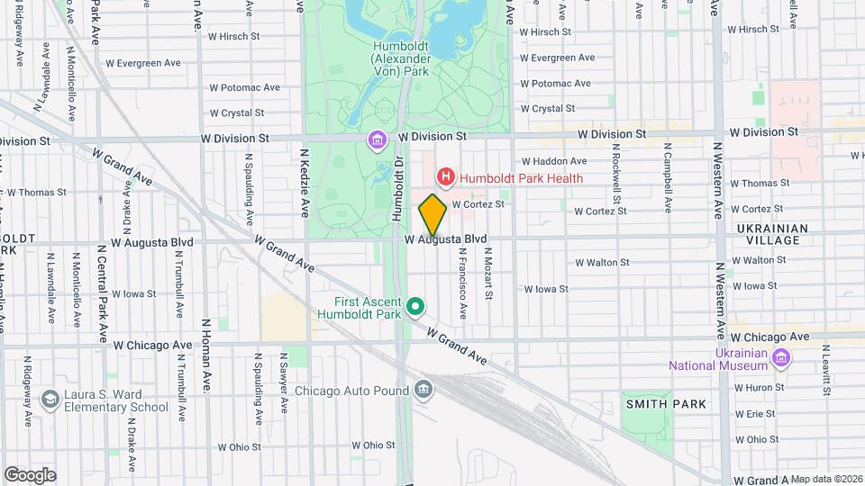 932 N Richmond St, Unit 1F Map and Location Details