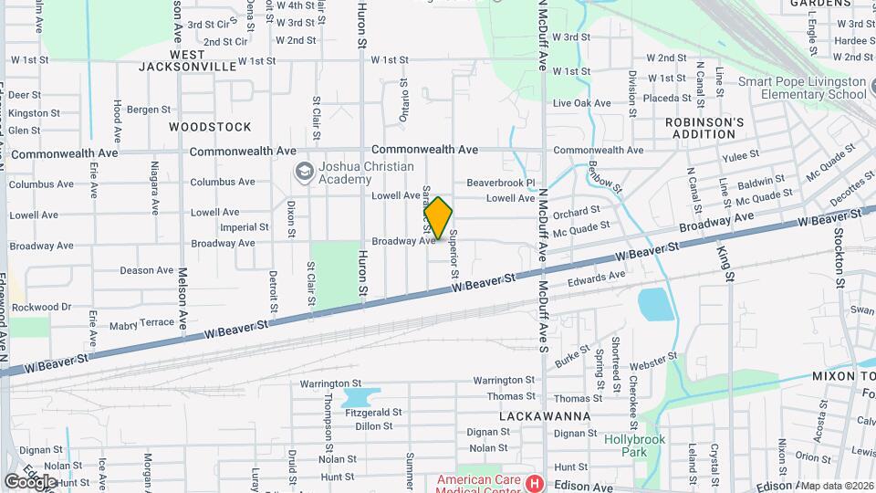 2640 Broadway Ave Map and Location Details