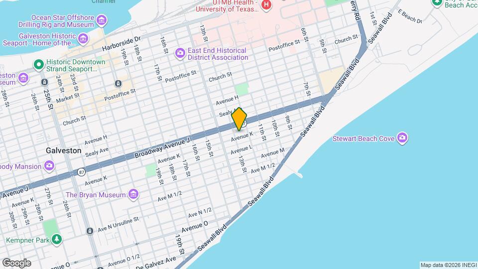 1220 Avenue K Map and Location Details