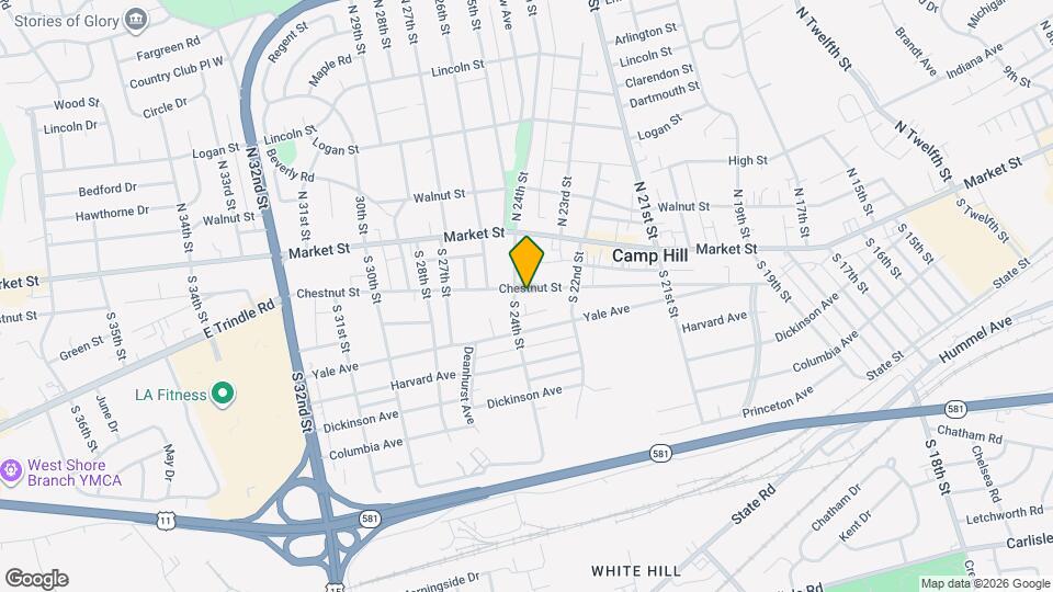 2327 Chestnut St Map and Location Details