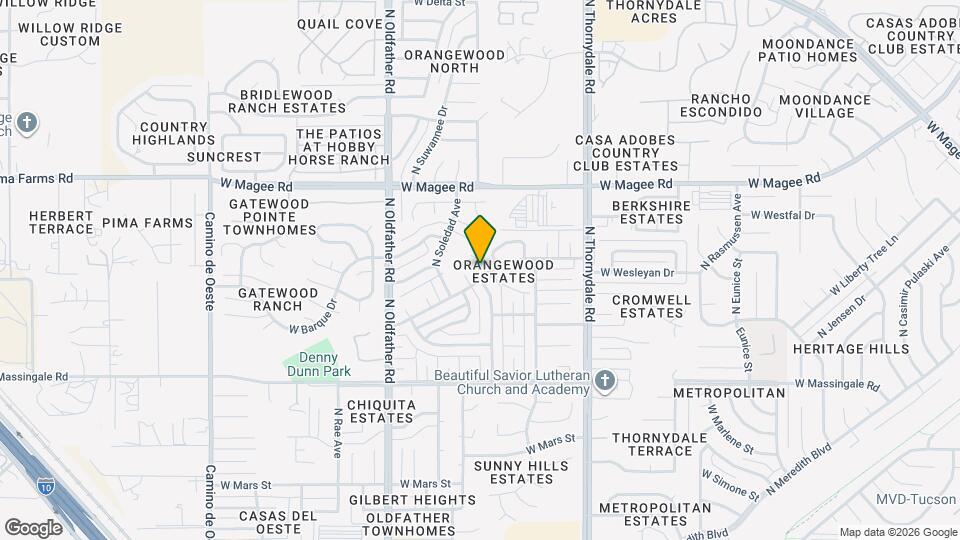 4000 W Orangewood Dr Mapa y Detalles de la Ubicación