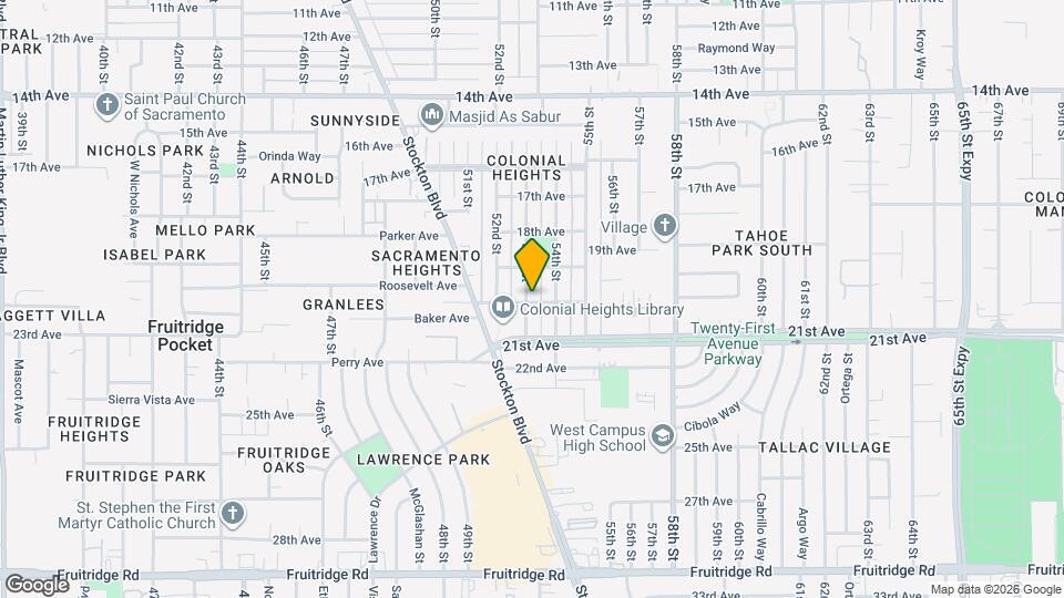 5301 20th Ave Map and Location Details