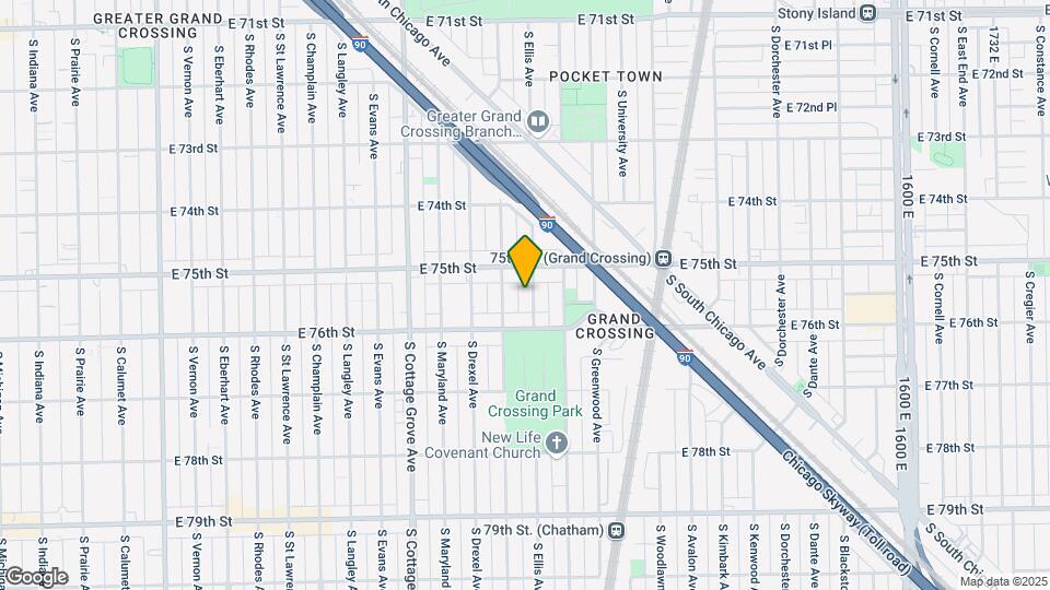 7524 S Ellis Ave, Unit 1 Mapa y Detalles de la Ubicación