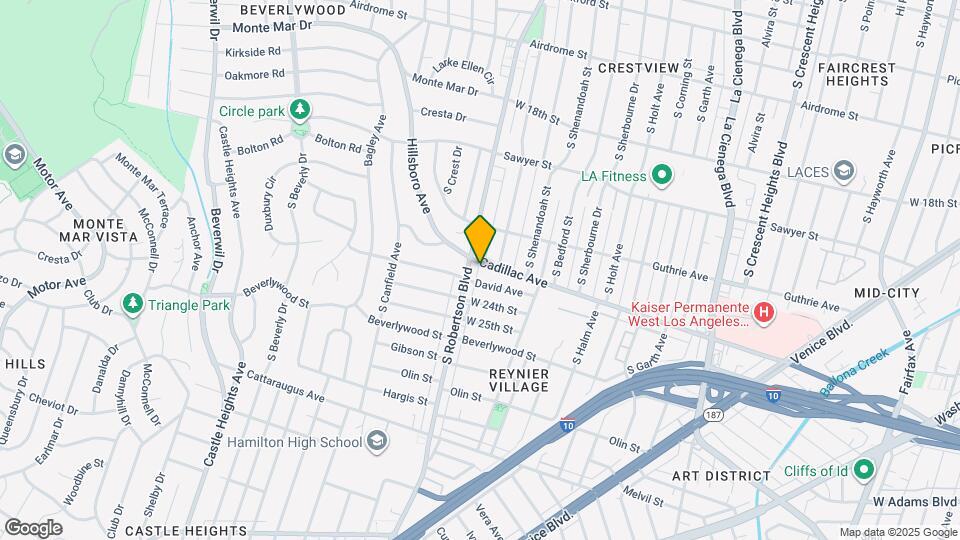 8974 Cadillac Ave Map and Location Details