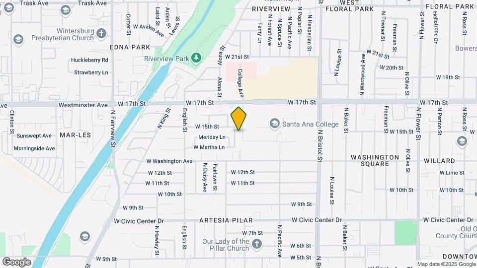 1422 College Ave Mapa y Detalles de la Ubicación