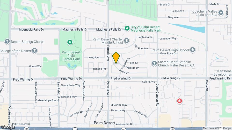 74092 Aster Dr Mapa y Detalles de la Ubicación