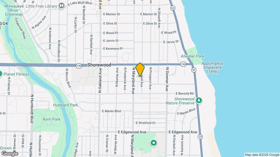 3909 N Farwell Ave Mapa y Detalles de la Ubicación