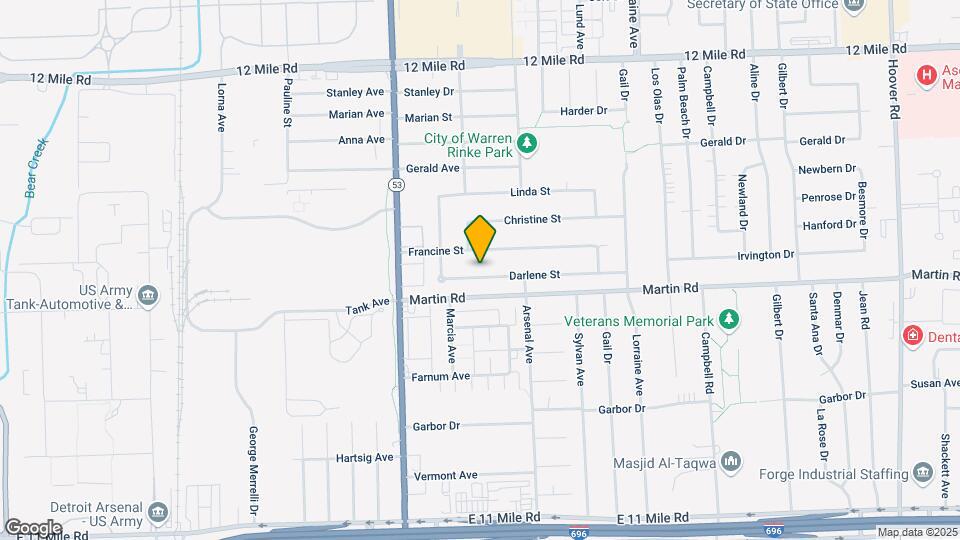 8251 Darlene St Map and Location Details