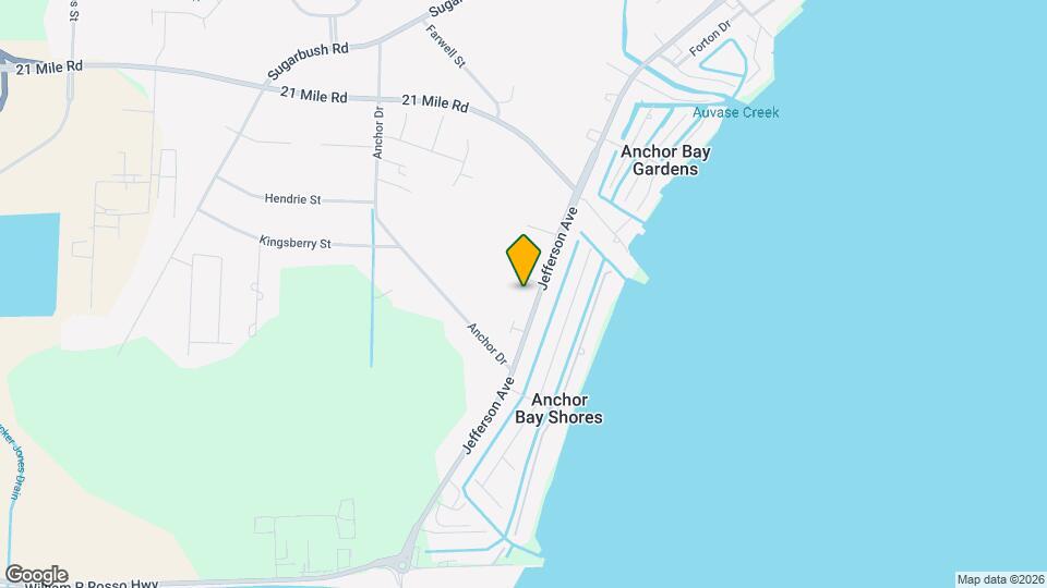 46169 Jefferson Ave Map and Location Details