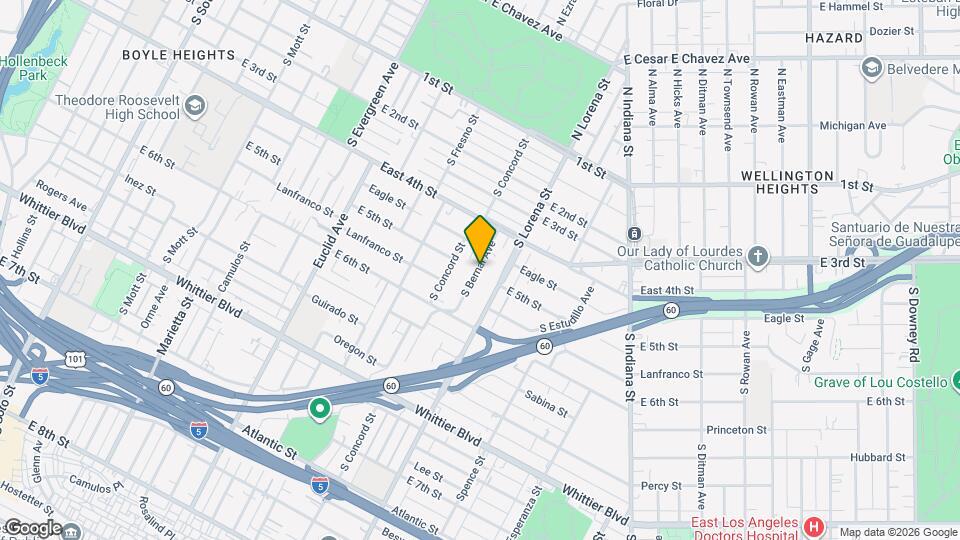 456 S Bernal Ave, Unit 456 1/2 S Bernal Avenue Map and Location Details
