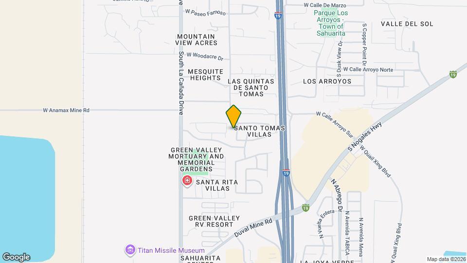18620 S Camino De Las Quintas Map and Location Details