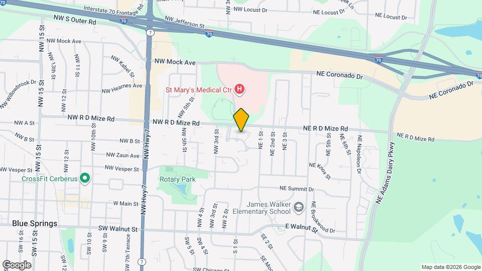 642 NW Valleybrook Rd Map and Location Details