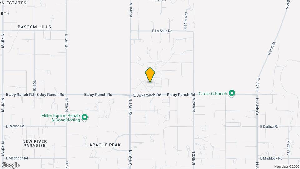 1712 E Desert Ranch Rd Map and Location Details