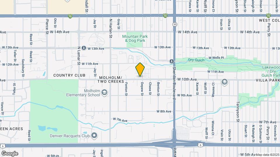 5649 W 10th Ave Map and Location Details