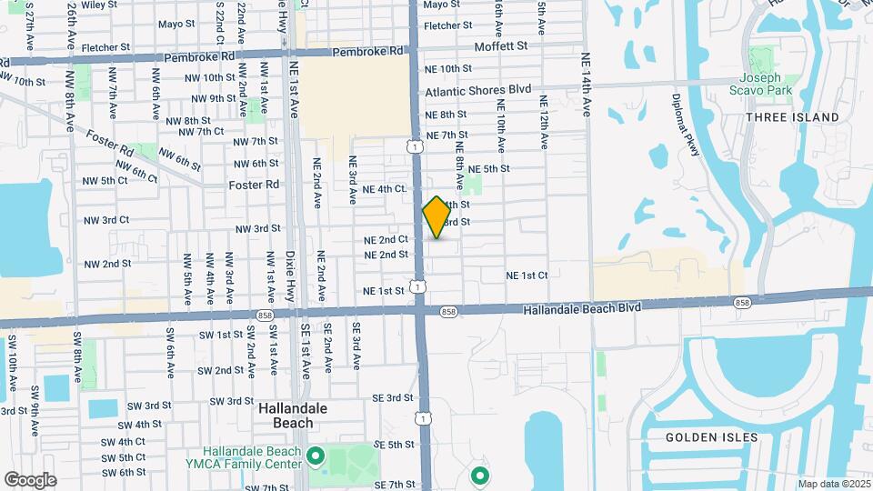 620 NE 2nd Ct Map and Location Details