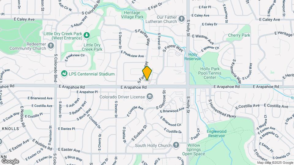 6697 S Forest Way Map and Location Details