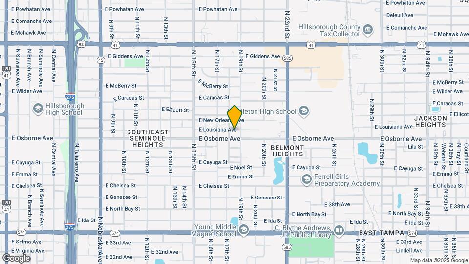 1805 E Louisiana Ave Mapa y Detalles de la Ubicación