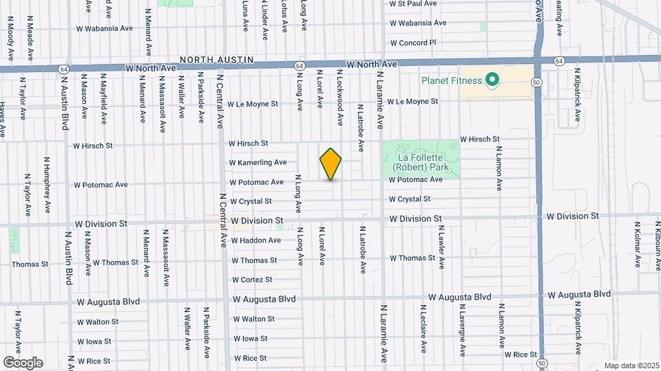 5321 W Potomac Ave, Unit G Map and Location Details