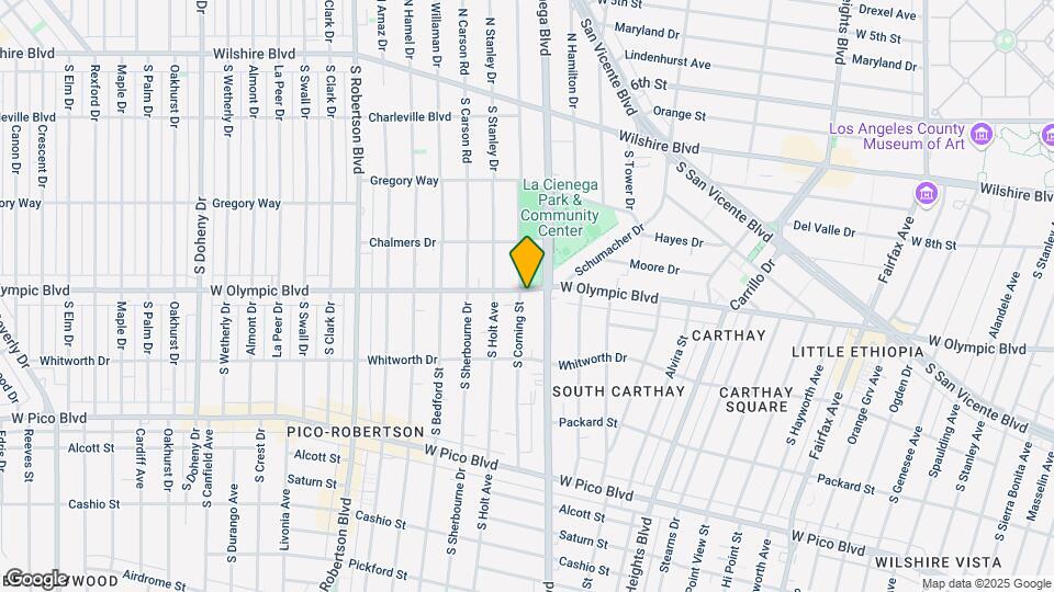 1000 S Corning St Map and Location Details