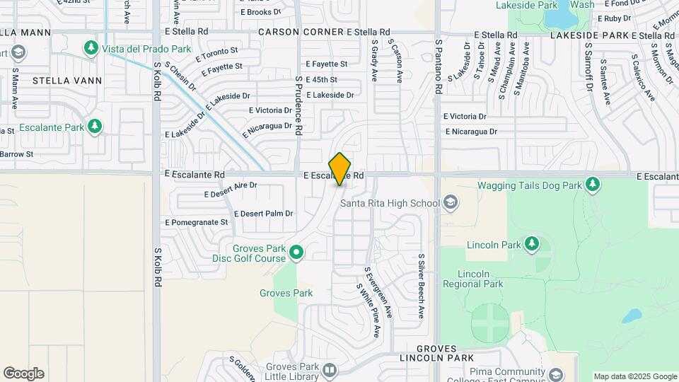 3848 S Queen Palm Dr Map and Location Details