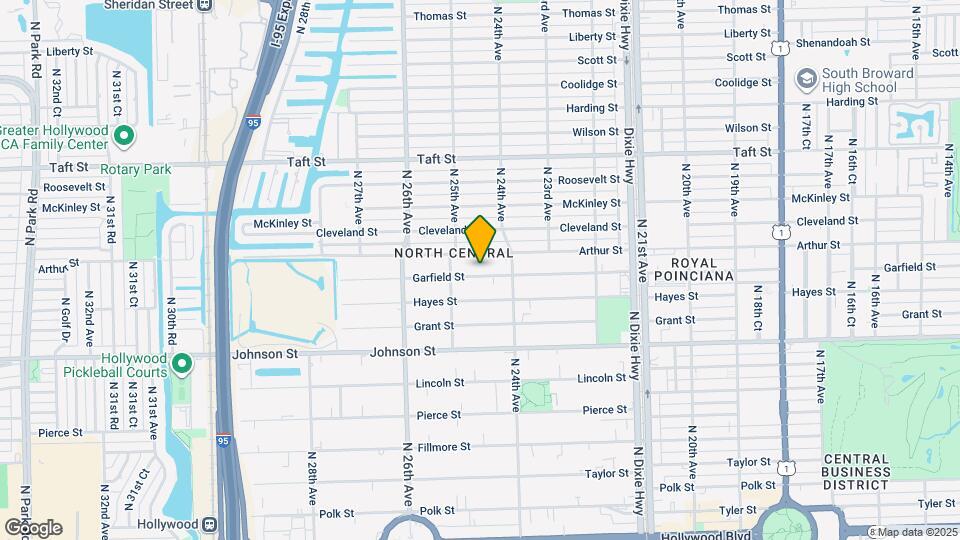 2433 Garfield St Map and Location Details