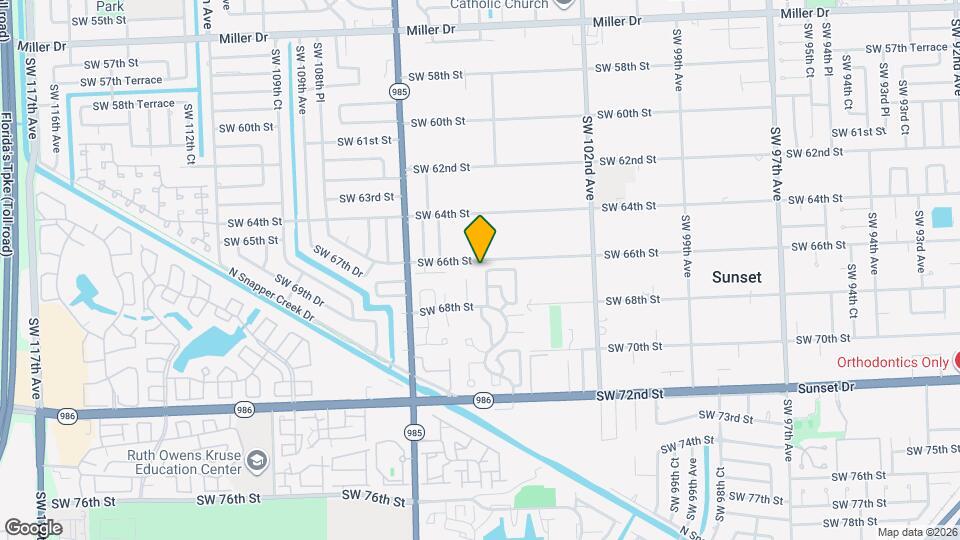6610 SW 104th Ct Map and Location Details