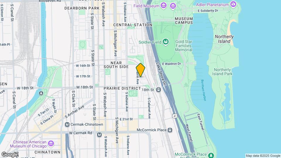 331 E 17th St Map and Location Details