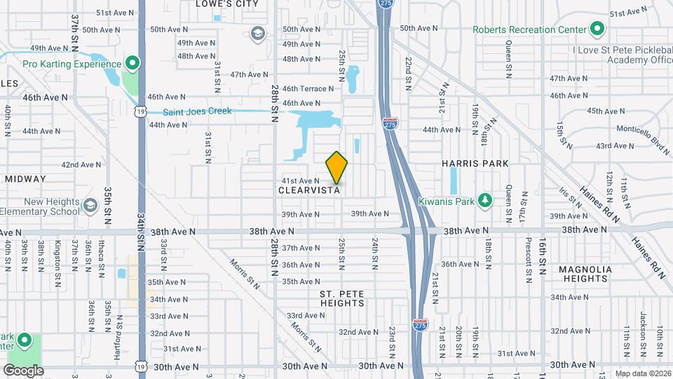 4030 25th St N, Unit # 4 Map and Location Details