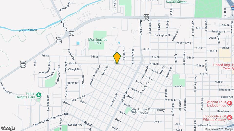 1303 Tilden St Map and Location Details