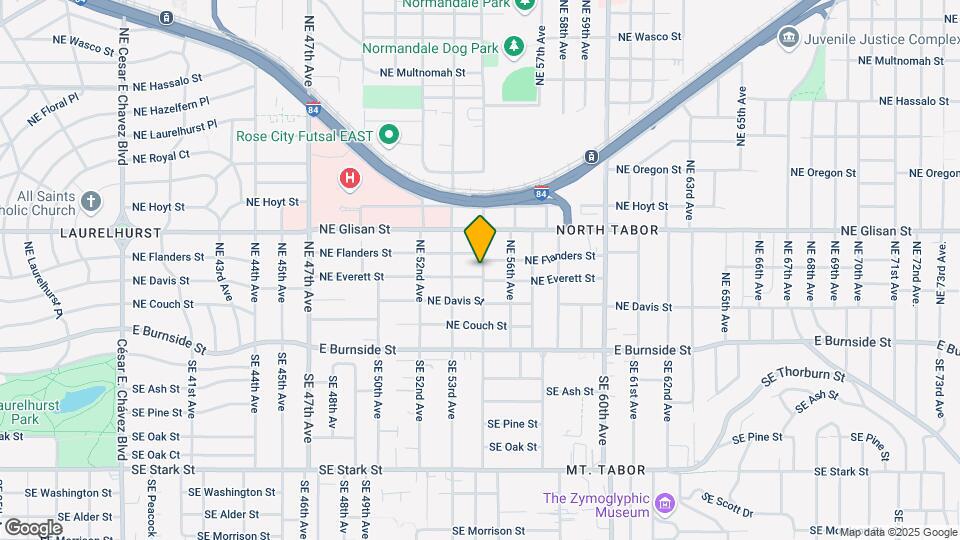 5419 NE Everett St Map and Location Details