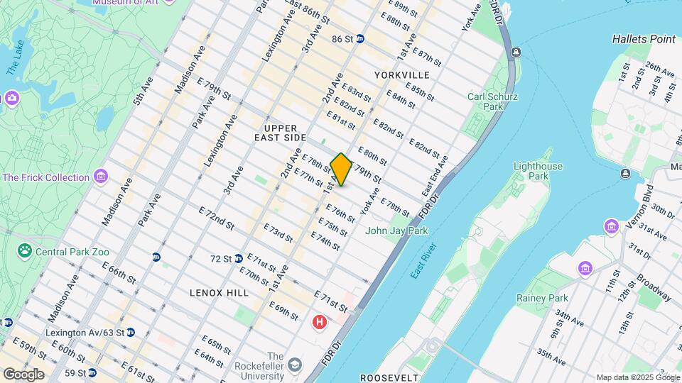 407 E 77th St Map and Location Details