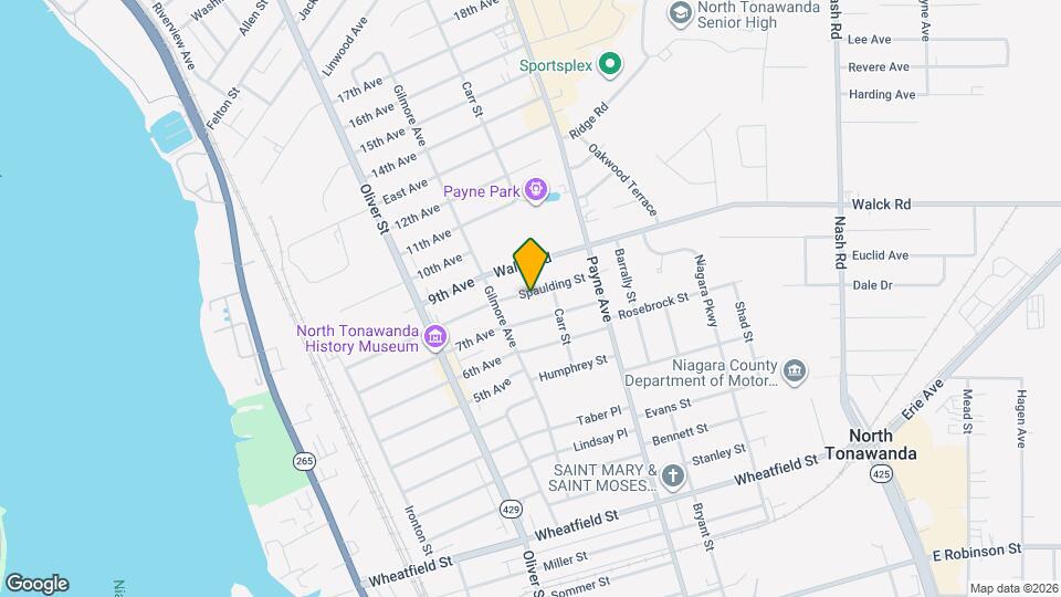 207 Spaulding St Map and Location Details