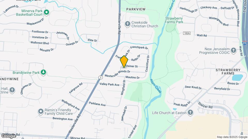 3412 Westerville Woods Dr Map and Location Details