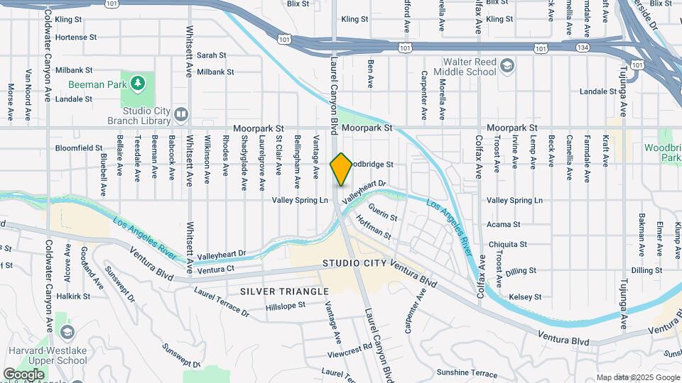 4240 Laurel Canyon Blvd Map and Location Details