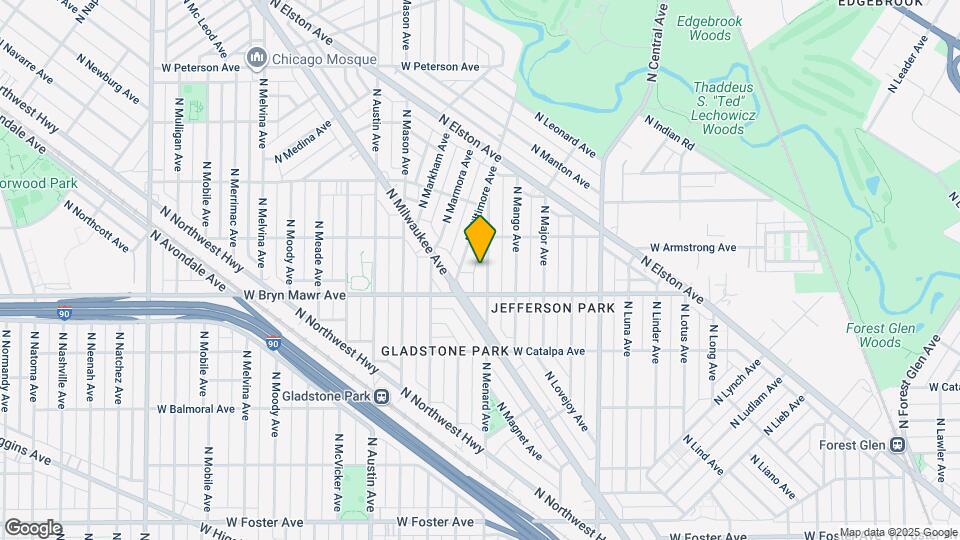 5626 N Menard Ave Map and Location Details