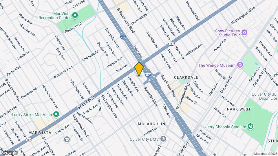 3839 Sawtelle Blvd Map and Location Details